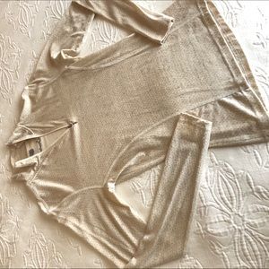 Smartwool cream quarter zip top